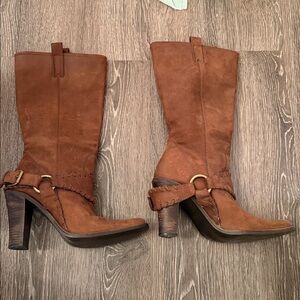Steve Madden Brown Heeled Boots Hailee